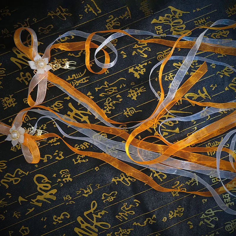 

Hanfu украшение для волос лента для волос повязка на голову кисточка бант