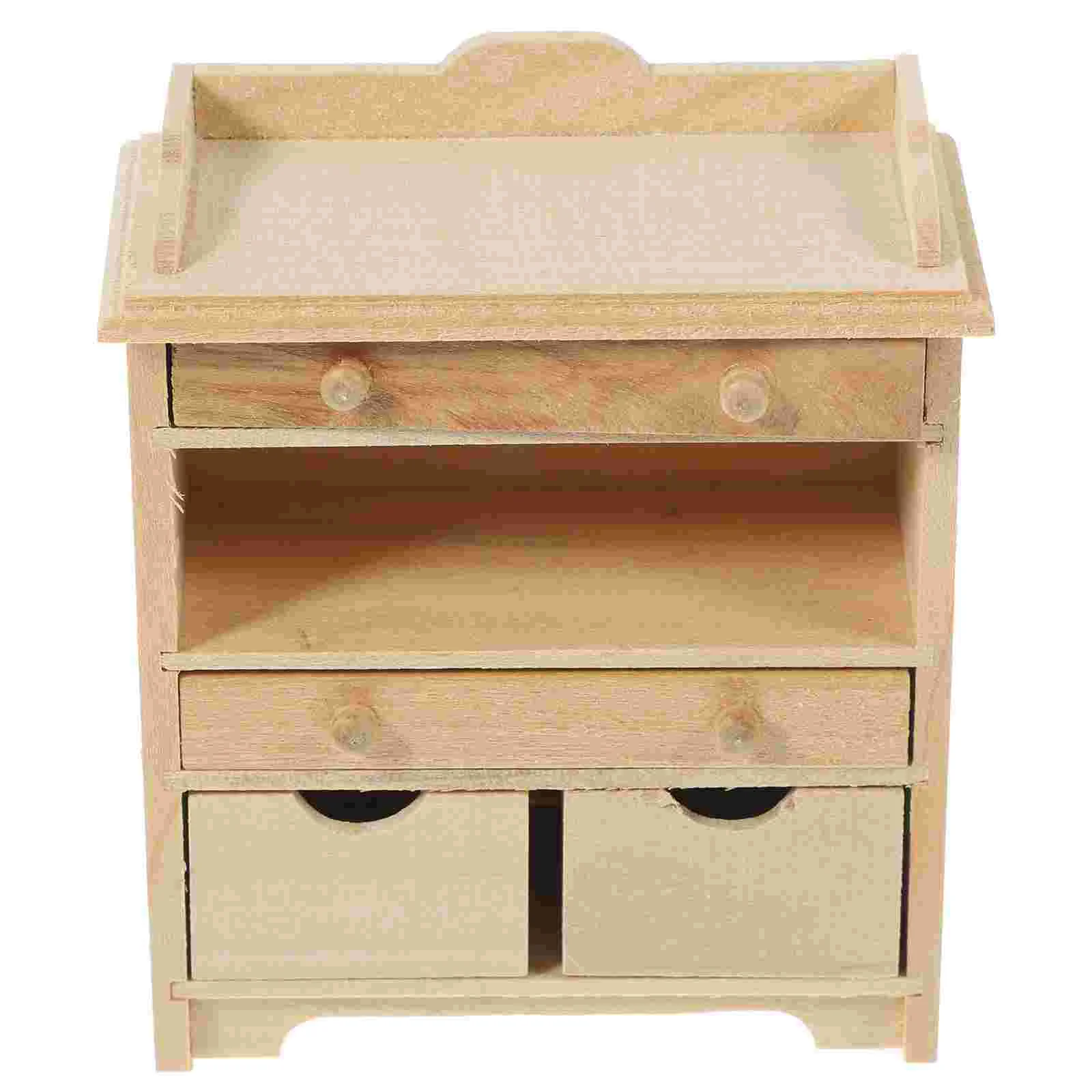 

Decorative Miniature Cabinet Model Miniature Wooden Cabinet