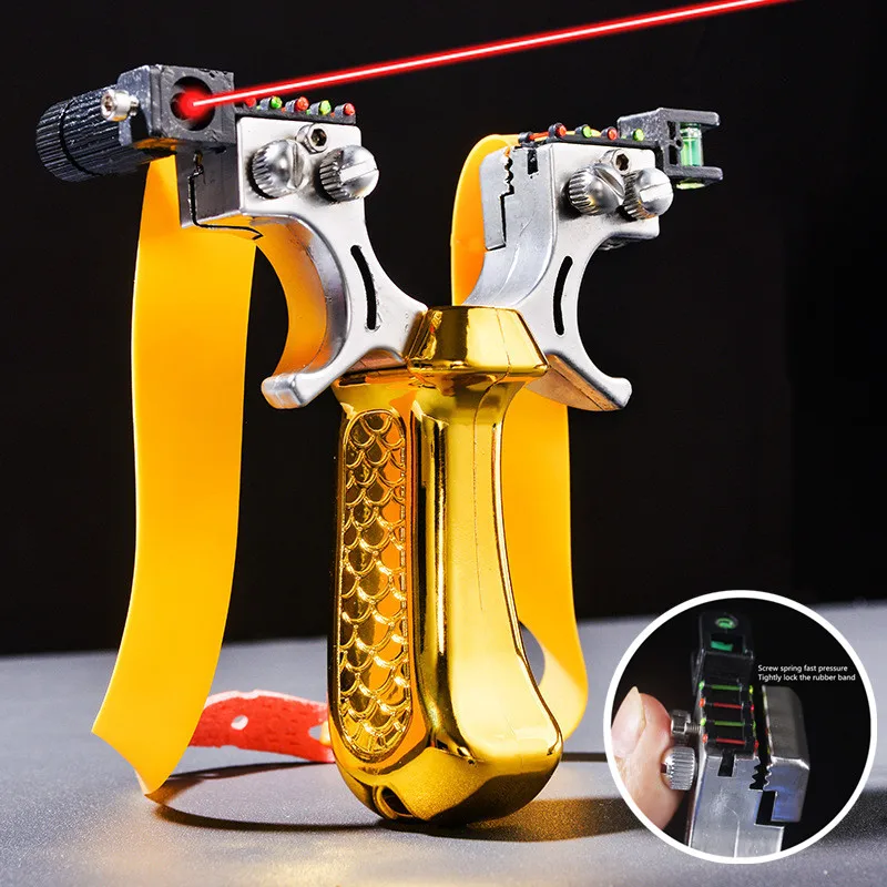 

Professional Outdoor Resin Laser Slingshot Laser Aiming Slingshot Catapult Outdoor Sports Hunting Shooting Competition Practice