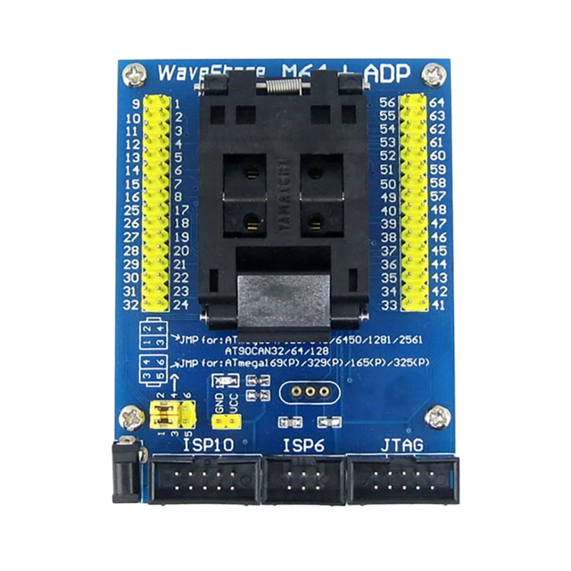 

Адаптер программирования M64 + ADP AVR Atmega64 Atmega128a /169, тестовая розетка
