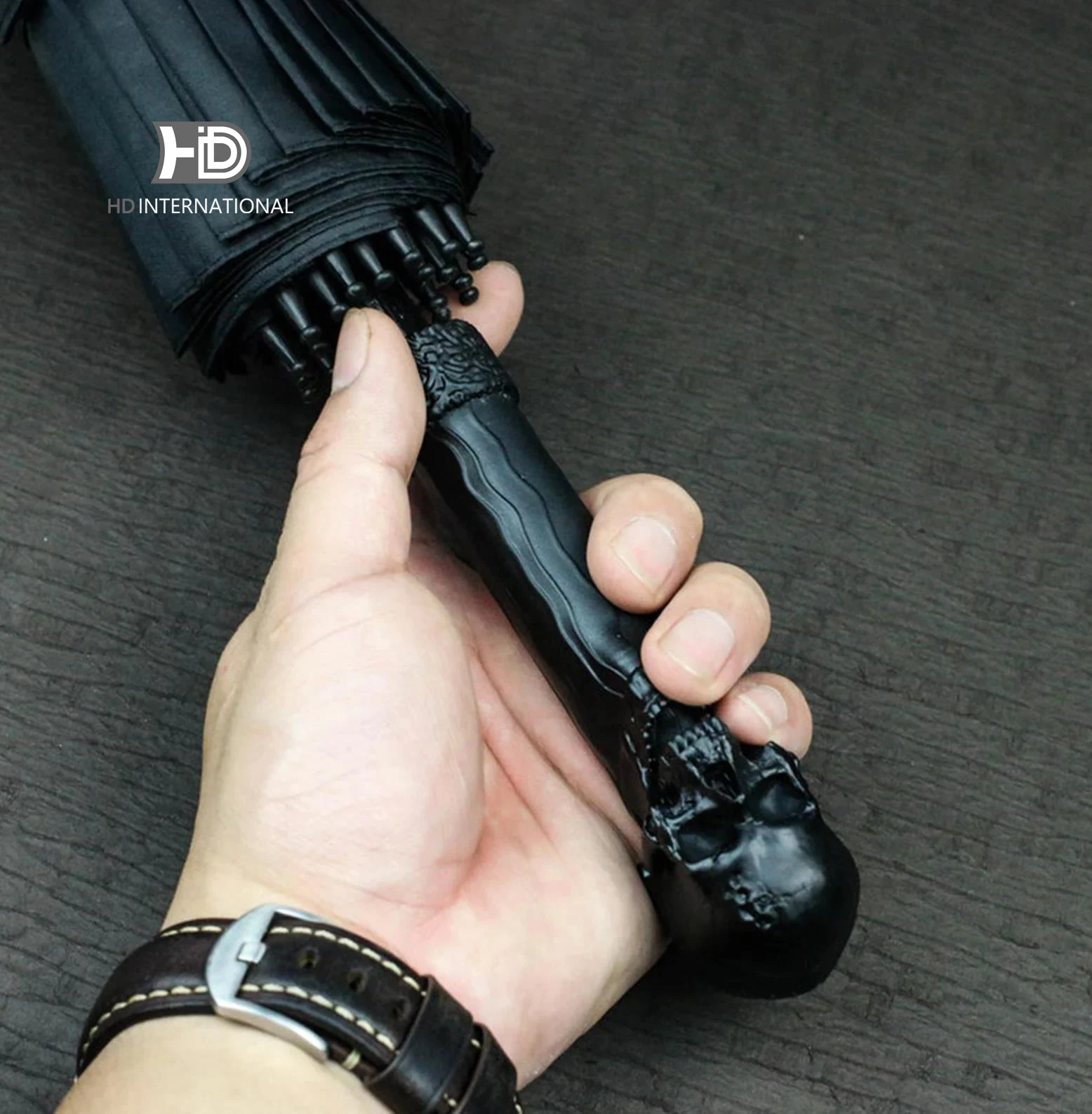 

Черный готический Зонт с черепом, индивидуальный персонализированный Зонт/ручка зонтика, зонт ручной работы, ручка зонтика из смолы umb