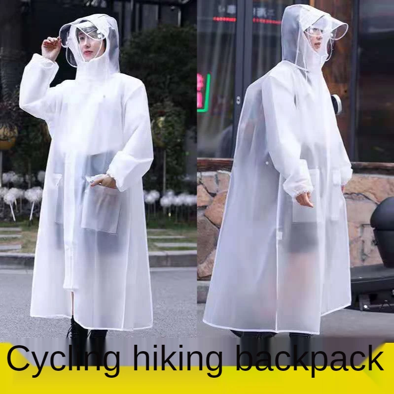 

Raincoat Women Men Impermeable Thickened Waterproof Raincoat Tourism Outdoor Hiking Rain Poncho Raincoat Hooded Rain Coat