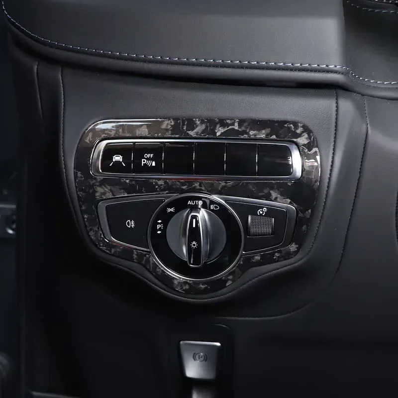 Для Mercedes Benz V Class W447 2014-2019 натуральное углеродное волокно Автомобильная фара