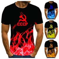 new men t shirt summer cccp russian t shirts ussr soviet union short sleeve moscow men tees o neck tops tees xs 6xl oversized