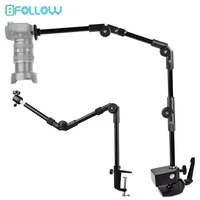 bfollow magic articulated arm 25 32 clamp mount for dslr camera camcorder overhead video studio webcam tablet phone