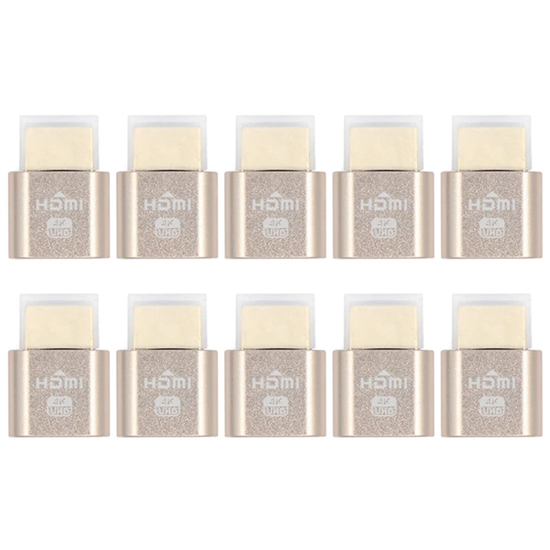 

10X VGA Виртуальный адаптер дисплея HDMI DDC EDID подключаемый Безголовый призрак фотоблокировка пластина 1920x1080