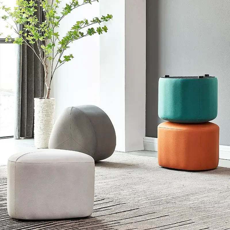 Минималистичная маленькая гостиная подставка для ног дивана ottomроскошная обувь