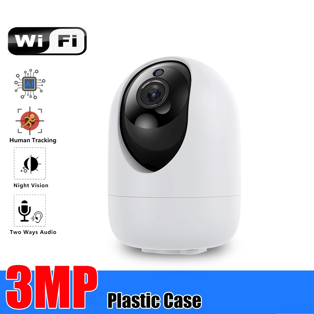 

USAFEQLO 3MP Tuya умная Мини Wi-Fi IP-камера Внутренняя беспроводная камера видеонаблюдения для дома 3MP с автоматическим отслеживанием