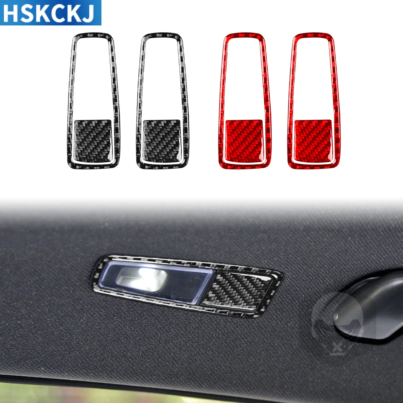 Для Hyundai Sotana 2015 — 2017 настоящая углеродное волокно задняя лампа для чтения рамка