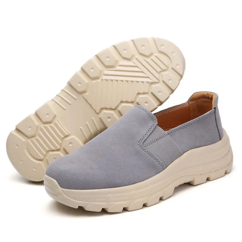 Women Shoes Casual Sneakers Female Fashion Genuine Leather Loafers Brand Wedges Designer Platform for   Size 35-43