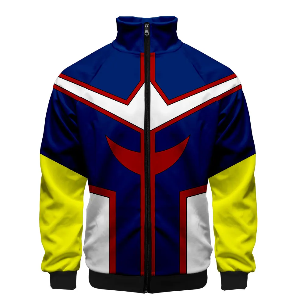 

2021 My Hero Academy Cosplay Costume 3D Windbreaker Zipper Baseball Mens Jackets Cosplay Jackets Dress Up Cl Brand Designer