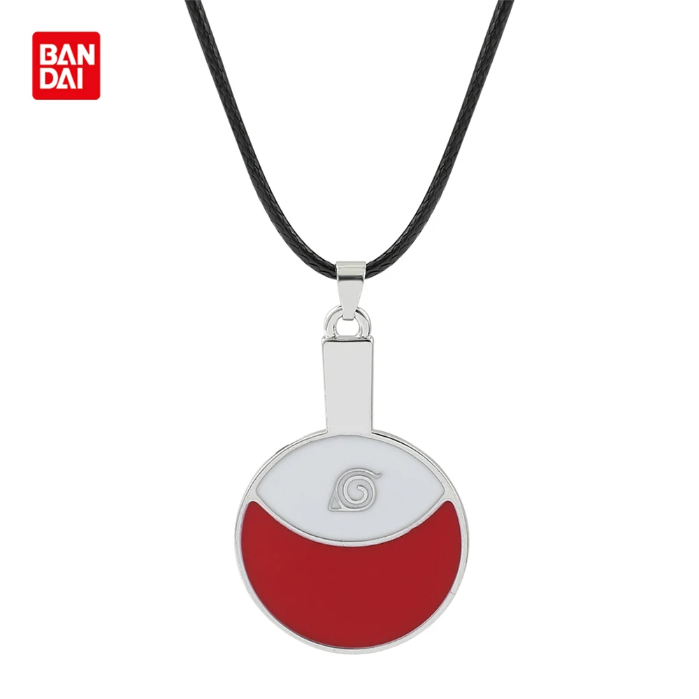 

Bandai Anime NARUTO Uchiha Emblem Necklace Metal Enamel Pendant Necklaces Men Neck Chains Cosplay Accessories Periphery Gift