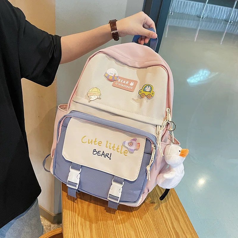 Рюкзак для старшей школы для девочек, сумки для учащихся средней школы, женские милые корейские книжные сумки 2022, повседневные новые сумки с...