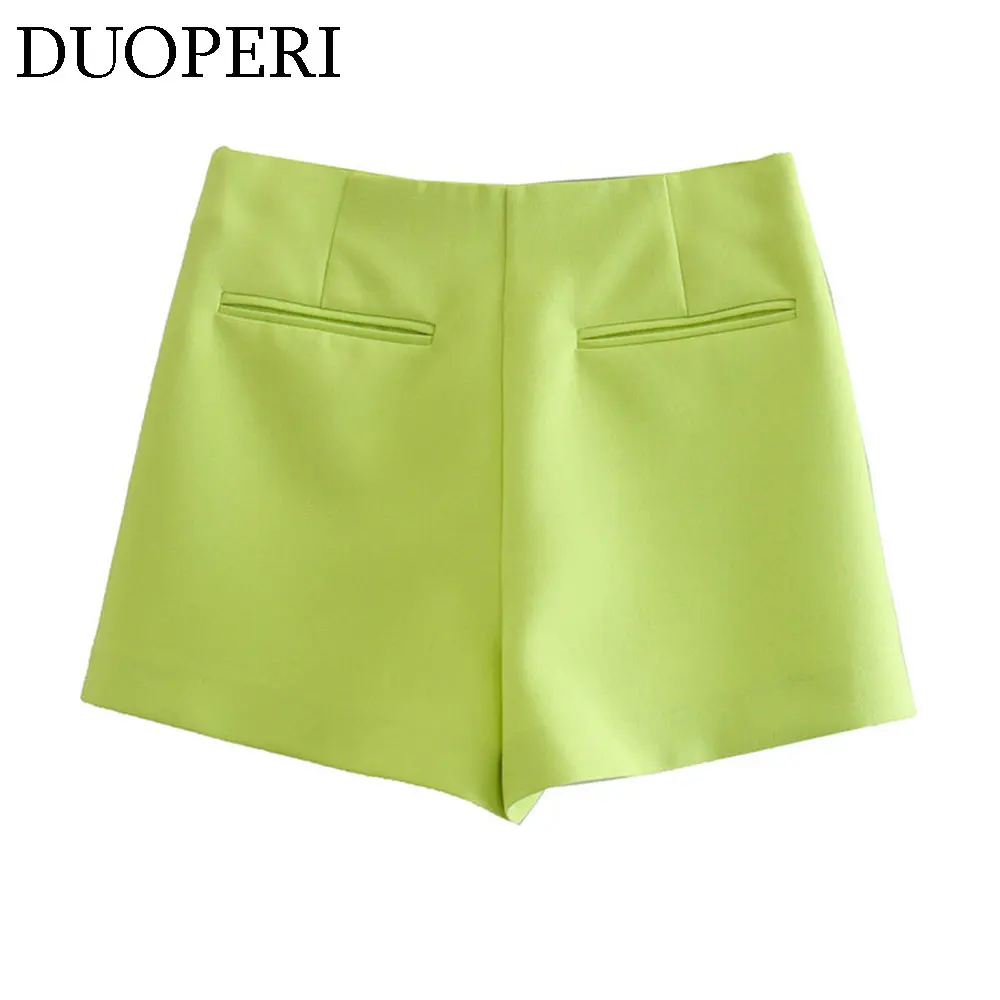 Sherouse женские асимметричные однотонные шорты в повседневном стиле с высокой