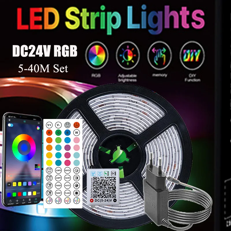 

NIMIMOON Smart RGB светодиодная лента 3 м/5 м/10 м/20 м/30 м 24В