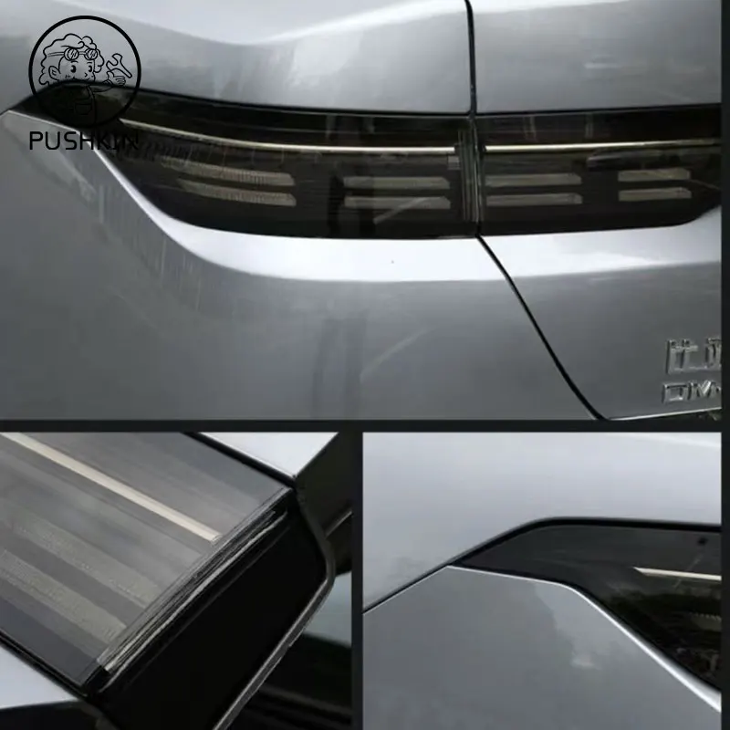 Для BYD KING SEAL 5 DMI Chazor 2025 ТПУ черненые прозрачные фары задние фонари защитная пленка