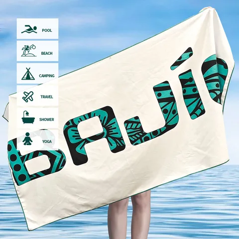 WAVEBOHA Быстросохнущее пляжное полотенце из микрофибры