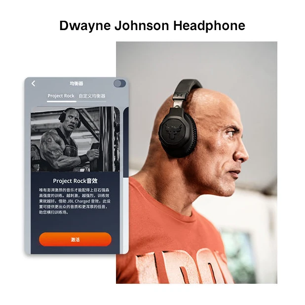 

For Under Armour Project Rock Earphones Sports Running Fitness Music Waterproof Headsets Noise Cancelling Earbuds With Mic