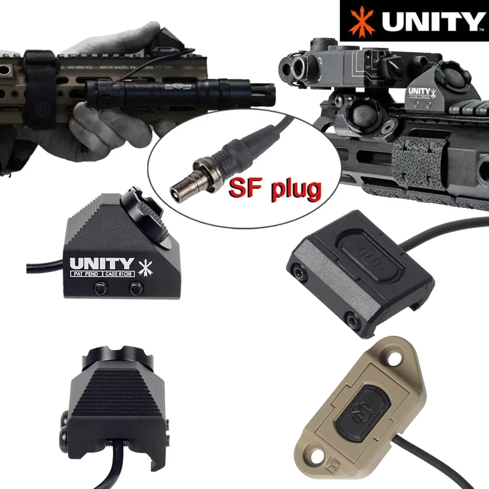 Фото UNITY Picatinny M-lok KEYMOD SL Лазерный выносной переключатель давления для Surefire M300 M600 2.5 3.5 SF Crane Plug NGAL №4