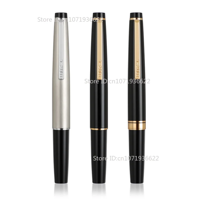 Фото Ручка-фонтан Jinhao серии 59, миниатюрная классическая, короткая, стальная, 0.38мм/EF/F/Bent, портативная карманная ручка, аналог Pilot 95s, канцелярские товары для офиса №3