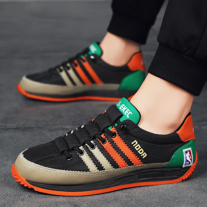 Summer Mesh Breathable Mens Casual Sport Shoes Comfortable Soft Elastic Men's Casual Sneakers Rubber Non-slip Man Running Shoes