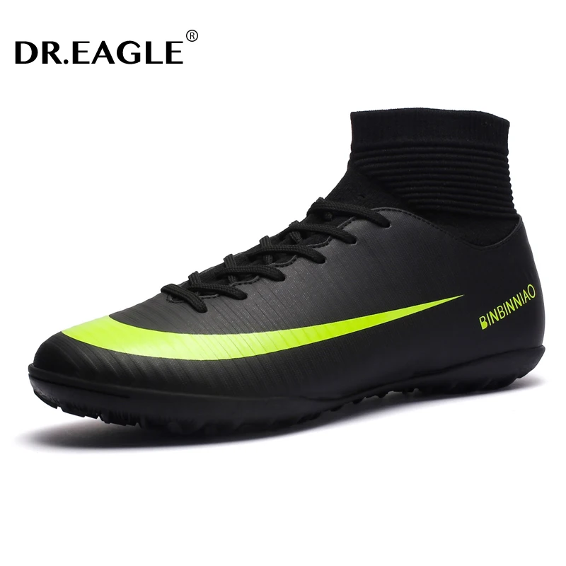 

DR.EAGLE Football Boots Men Boys Soccer Shoes Chuteira Campo TF/FG Football Sneaker Futsal Training Shoes Zapatos Futbol Hombre