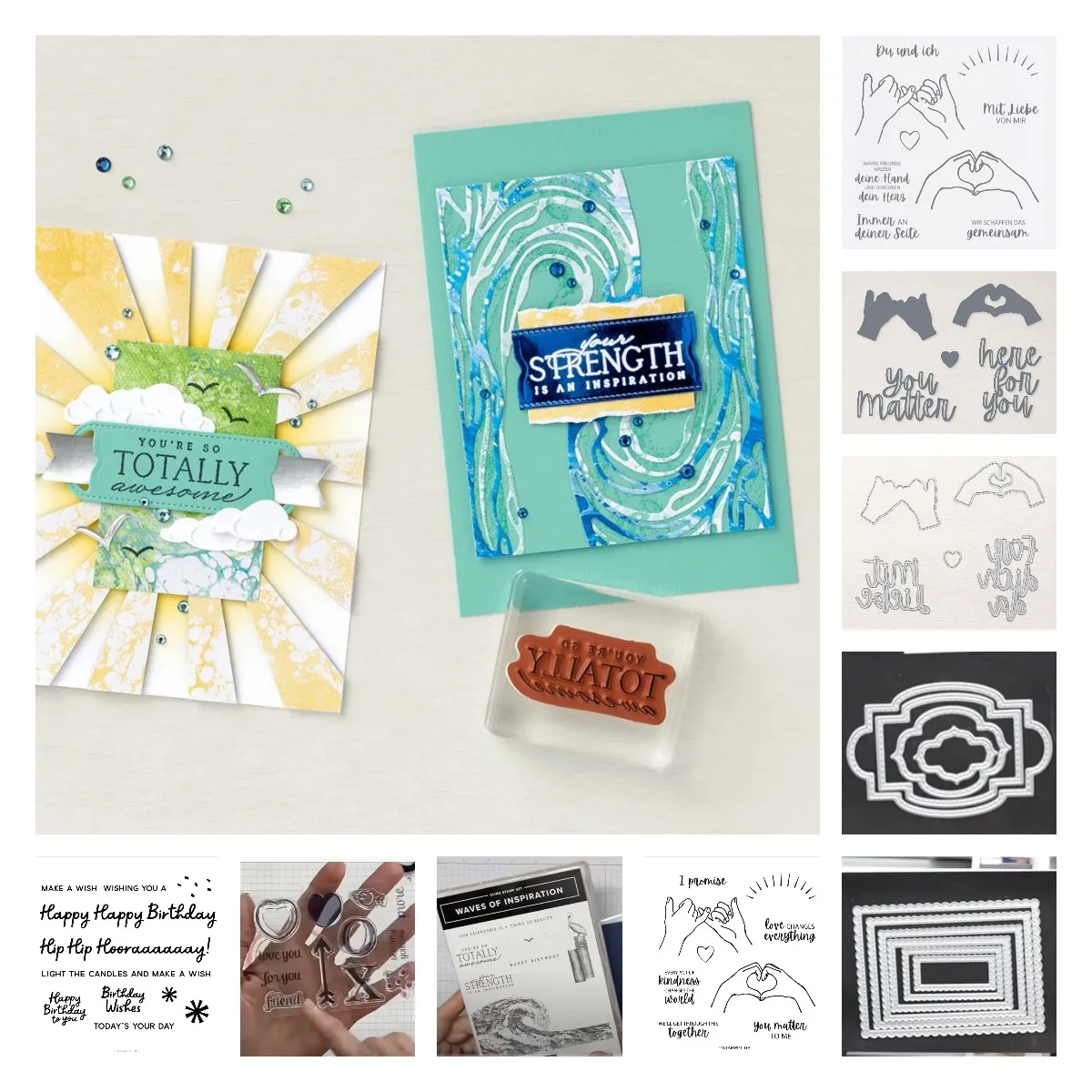 

2022 Newest Promise Love Happy Birthday Wavy Square Ring Metal Cutting Dies Stamps Scrapbook Diy Crafts Decorate Embossing Molds