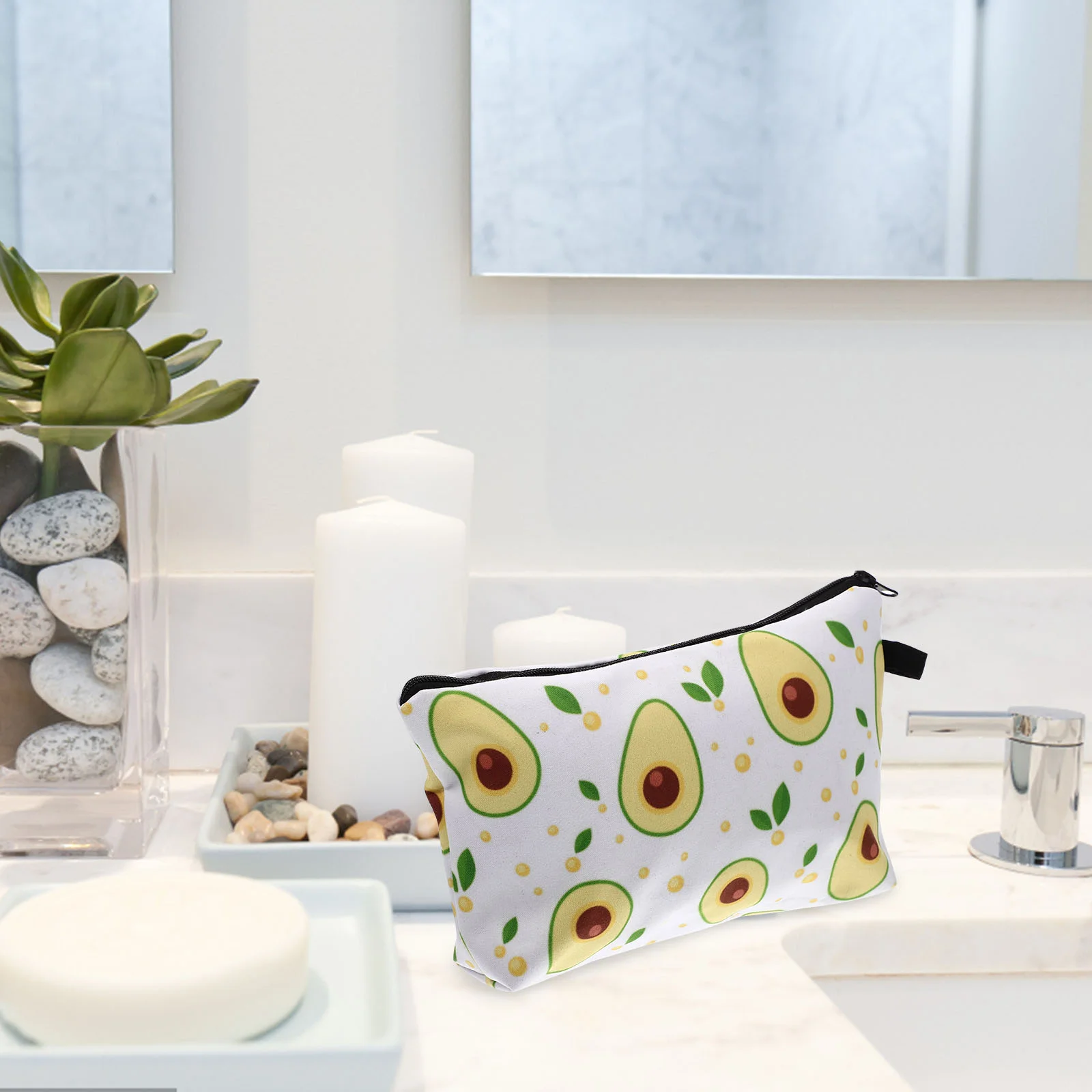 Сумка с авокадо портативные косметички дорожные мелочи карандаш косметичка