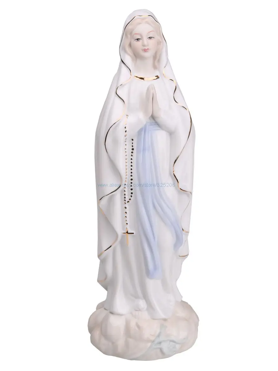Молитвенная фотостатуя Святого Девы Марии наша Леди Лурдес статуя Декор 30 см 11 8