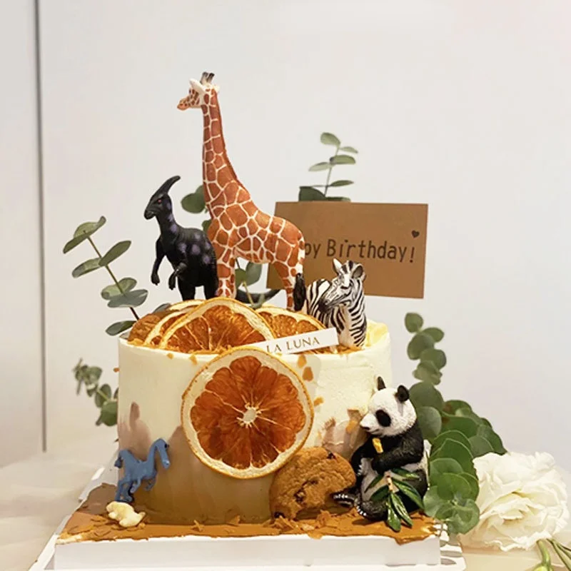 

Животные, торт, Топпер, сафари, джунгли, дикий лес, искусственный лес, панда, Топпер, украшение для торта, товары для дня рождения