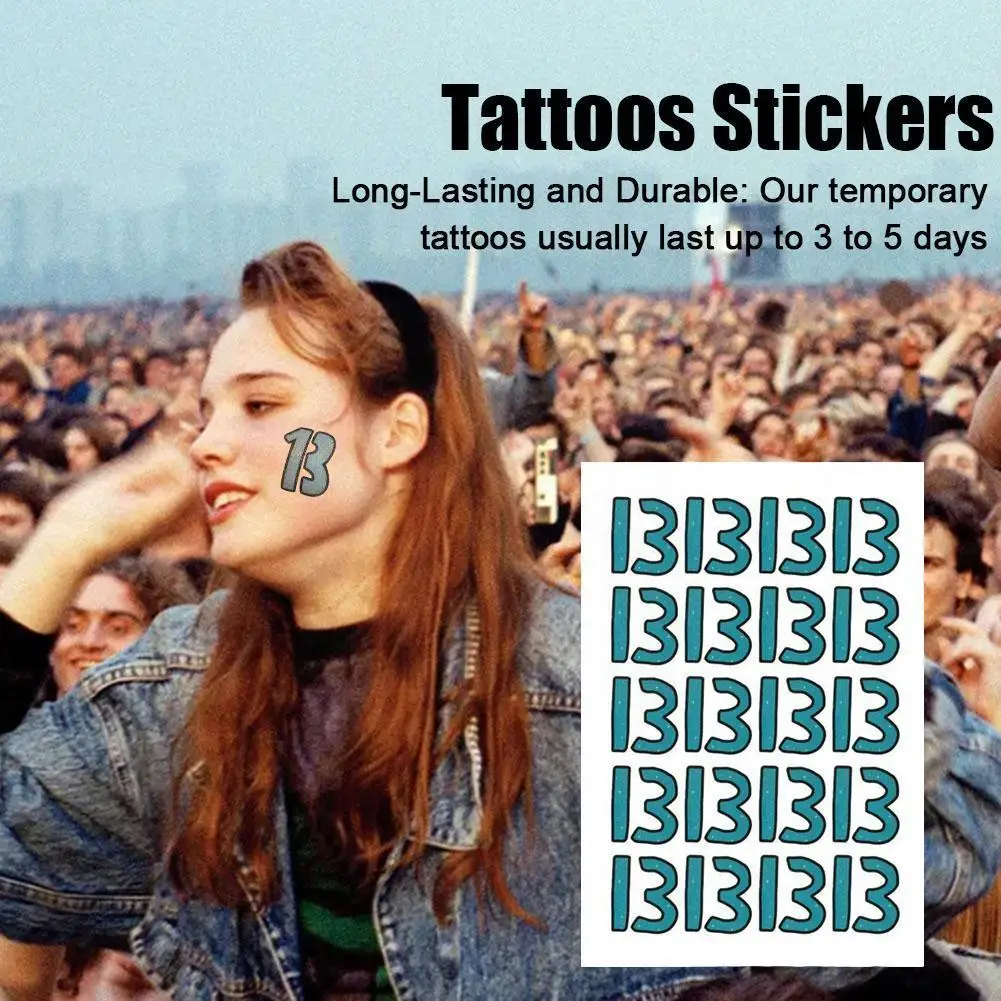 

Disposable Tattoo Stickers Concert Fans Should Aid Diy 3-5 Party Body Facial Lasting Waterproof Days Decoration Stickers Ho H3X0