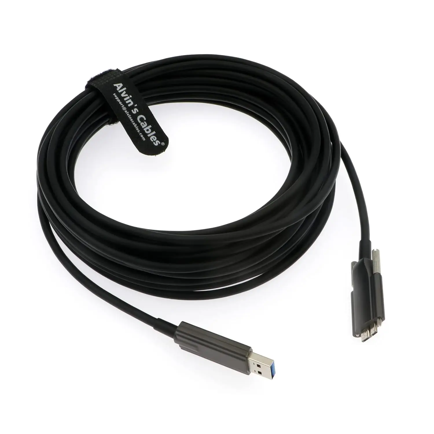 Фото Кабели Alvin USB 3.0 к оптоволоконному кабелю Micro-B для камеры Basler ACE Блокирующие винты Micro-B к экранированному кабелю типа A №1