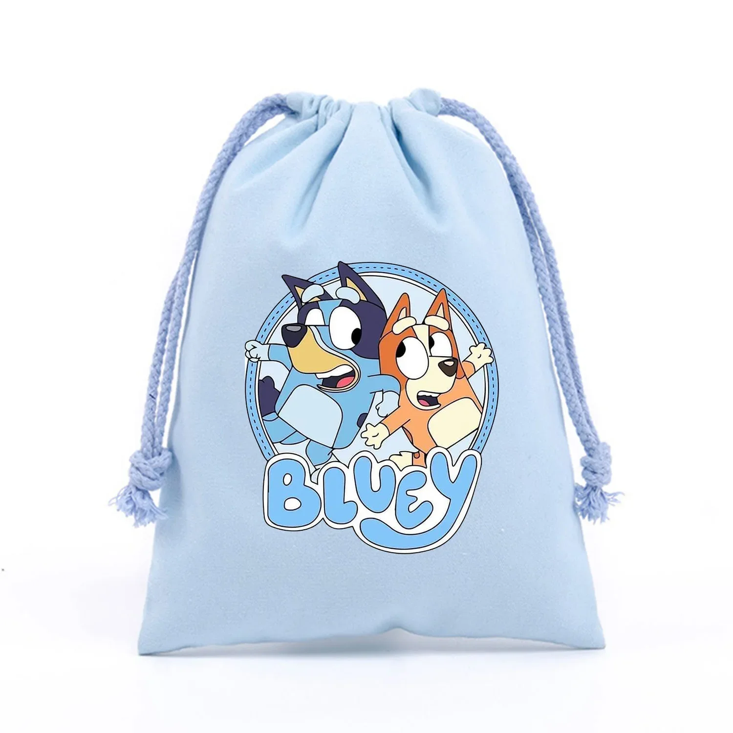 Новая сумка на шнурке Blueyi мультяшная Портативная для хранения милая фланелевая с