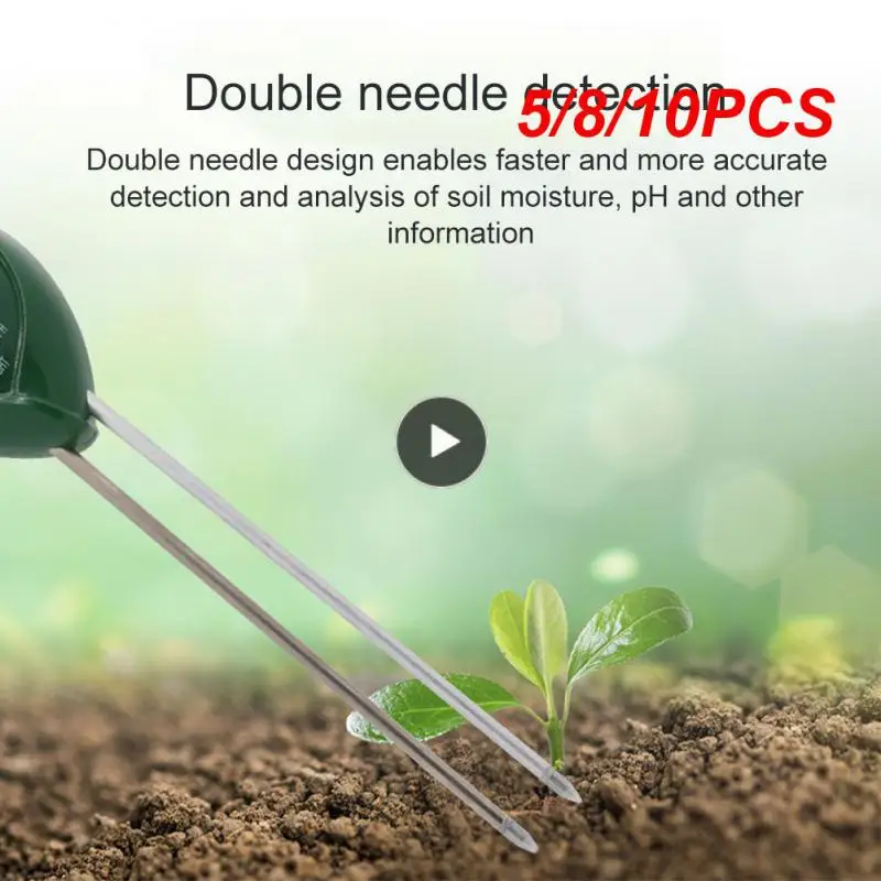 

5/8/10PCS Feuchtigkeit Sonnenlicht Thermoregulator Termometrs Digital Boden Testing Instrument Ph Test Pflanzen 3 In 1