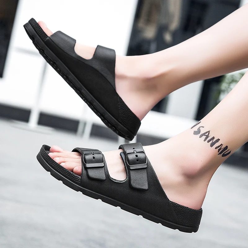 2022 New Fashion Comfortable Women's Sandals Slippers Soft EVA Anti-slip Home Floor Slides Summer Beach Shoes Men Flip-flops