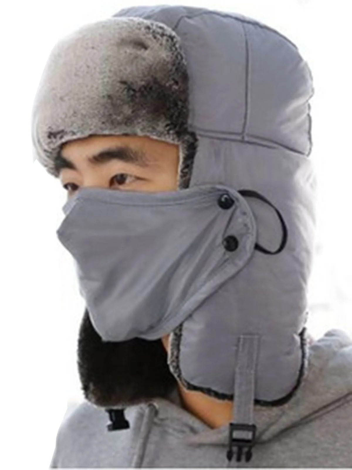 

2023 Men's Women's Winter Troop Ski Hat Waterproof Warm Hat and Mask
