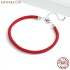 Оригинальные новые аксессуары для браслетов, регулируемые бусины размером 3 мм, красная веревка, Европейский и американский стиль