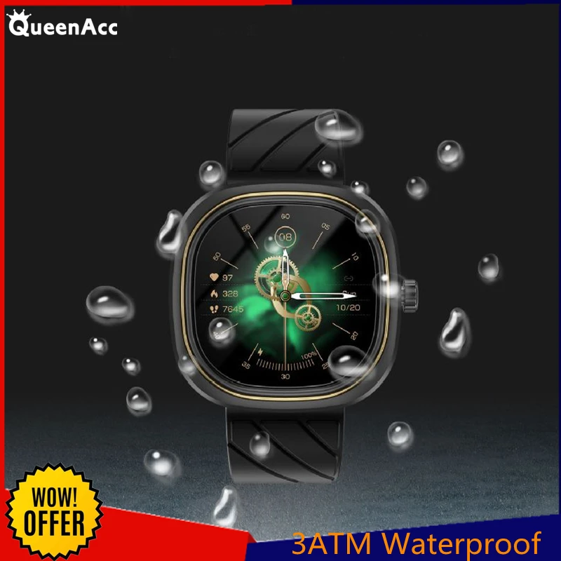 

Смарт-часы QueenAcc G32 для мужчин и женщин, водонепроницаемые умные часы с монитором сердечного ритма и мониторингом кислорода, браслет для xiaomi, ...