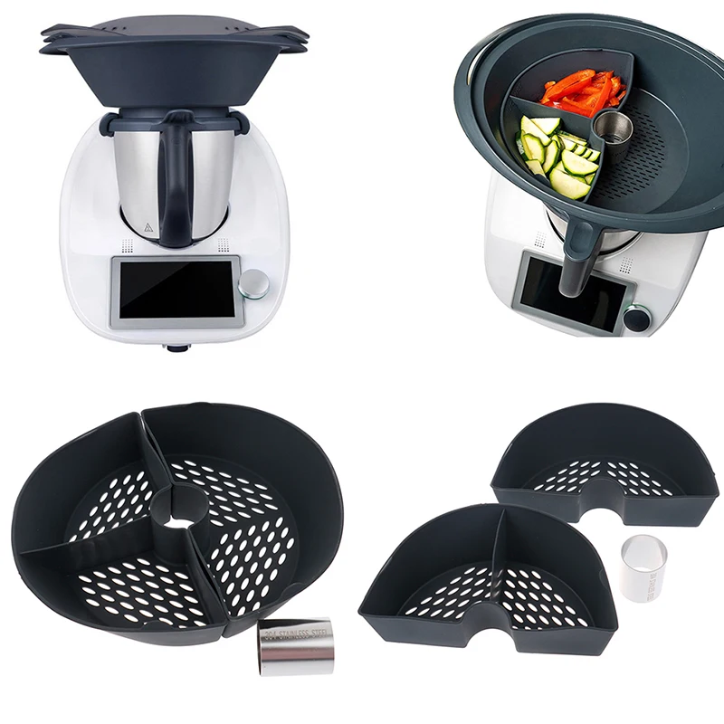 

Cooking Machine Compartment Cooking Chamber Divider Tray Pan Non Stick Food Grade Silicone 304 Stainless Steel for Vorwerk