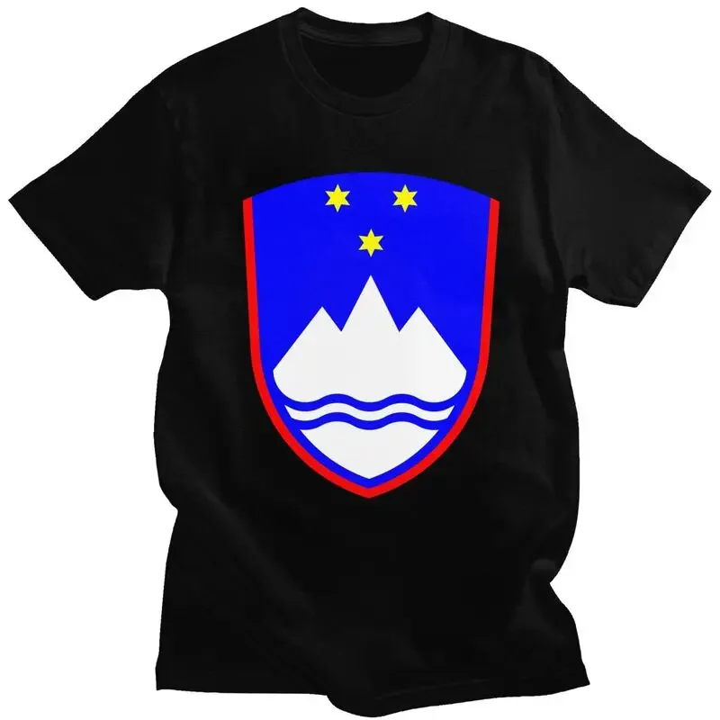 Мужская футболка с изображением герба Словении женская Забавные футболки