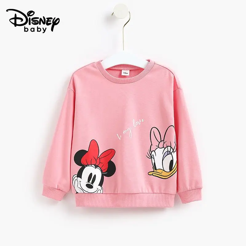 

Disney Children's Sweatshirt Mickey Mouse Print Long Sleeve Pullover Toddler Sweater Autumn Hoodie Cotton Clothes