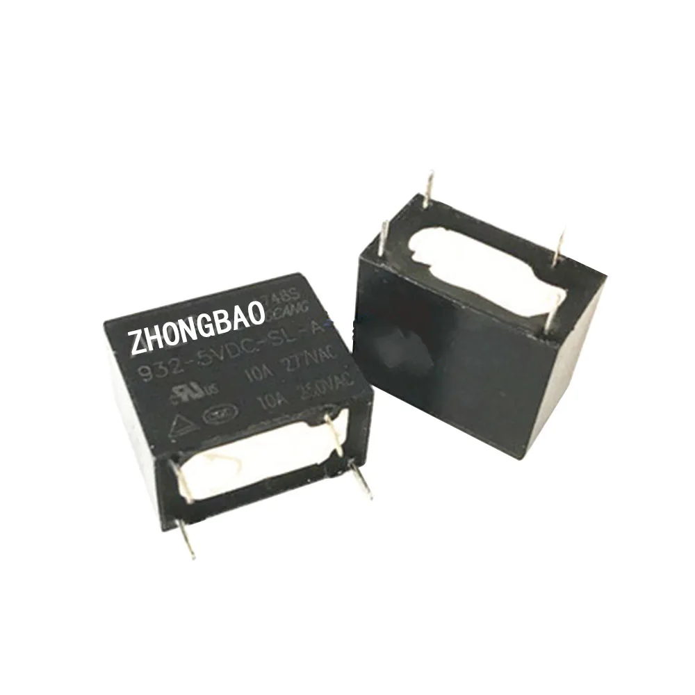 

Реле мощности 100% 932-5VDC-SL-A, 10 А, 5 в постоянного тока, 4 контакта, оригинал, 2 шт.