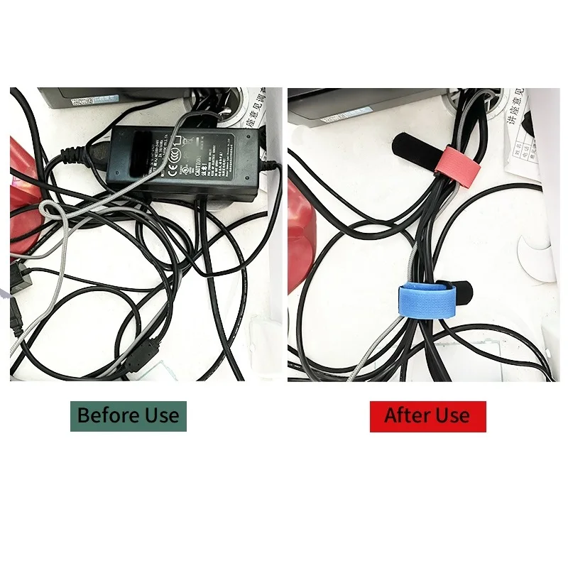 Многоразовые нейлоновые зажимы для кабелей 10 шт