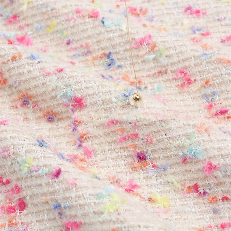 Новая стильная ткань Xiaoxiangfeng грубая твидовая шерстяная Высококачественная