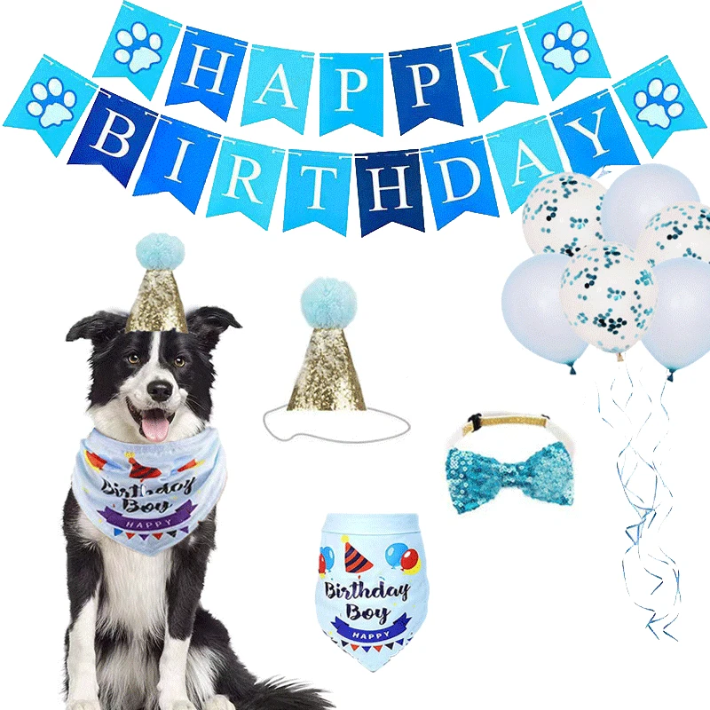 

Бандана треугольная для домашних животных, украшение на день рождения, реквизит для украшения одежды