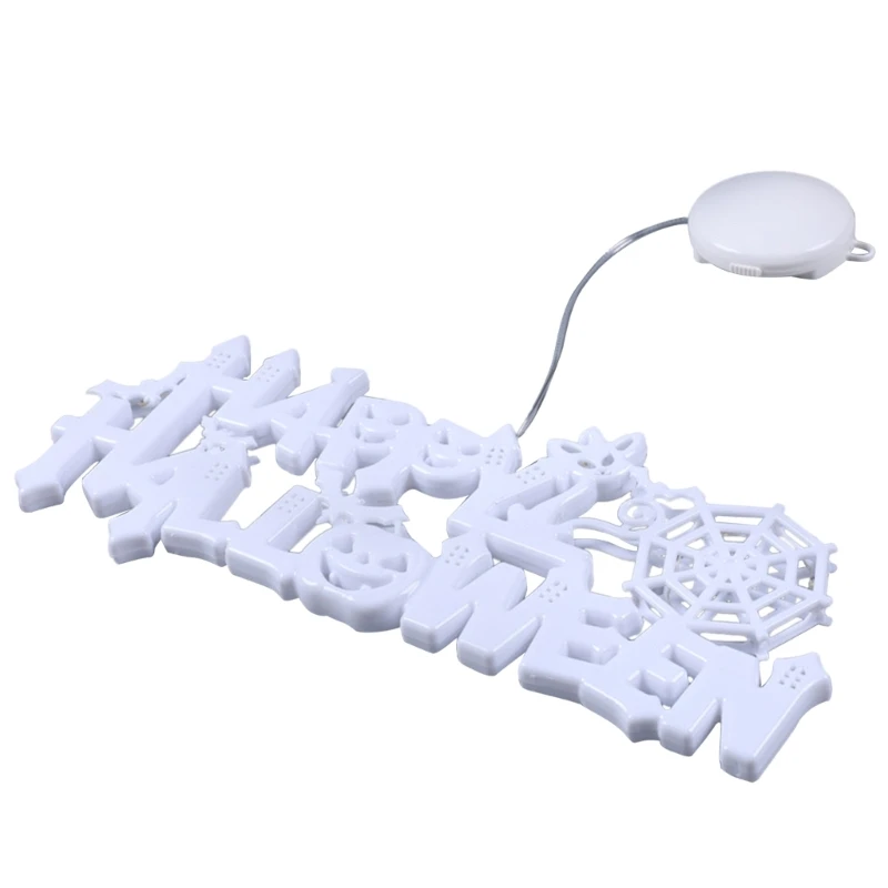 

Halloween Door Sign Decorative Door Hanging Signs with LED Lights Unique Design