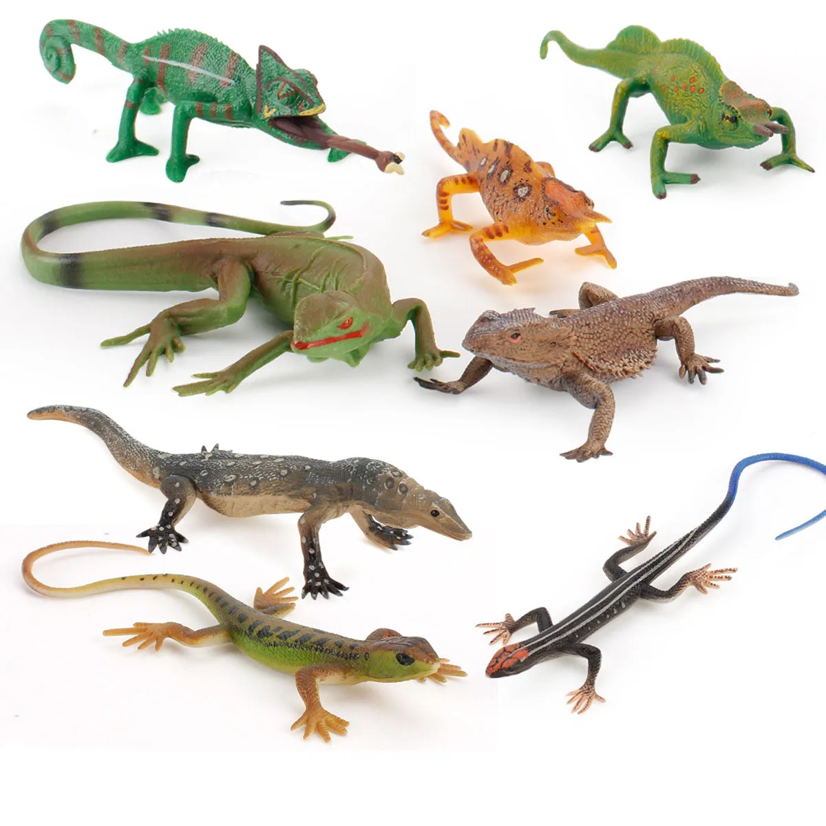 

1Pc Lizard Chameleon Figures Mini PVC Reptilia Animals Figurine Kids Educational Toy