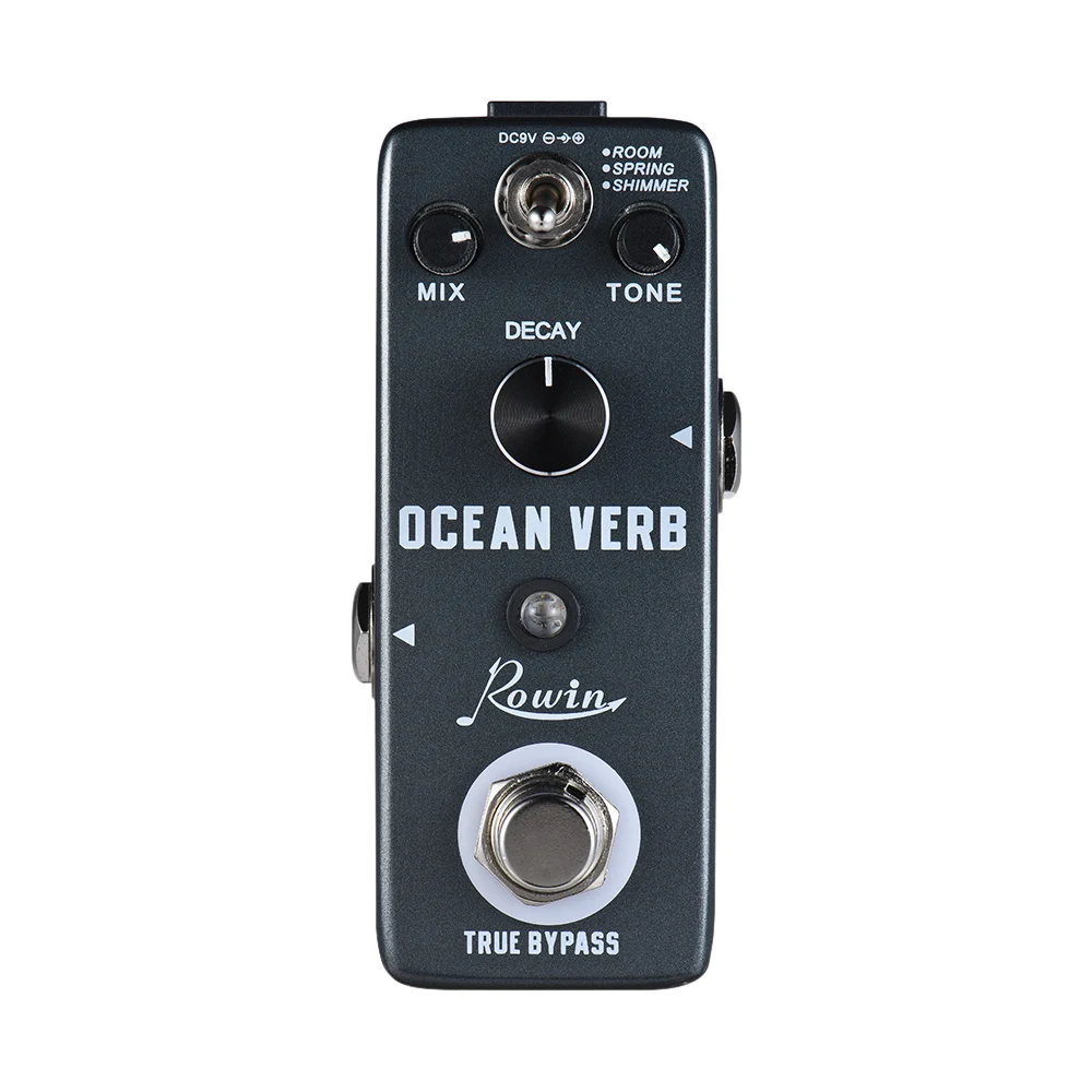 

Цифровая педаль для гитары Rowin Ocean Verb с реверберацией, 3 режима