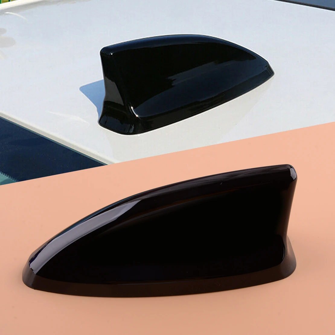 

Gloss Black Car Shark Fin Antenna Decorative Cover Trim Cap Fit for Honda Civic 11th Sedan Hatchback Type R 2022 2023