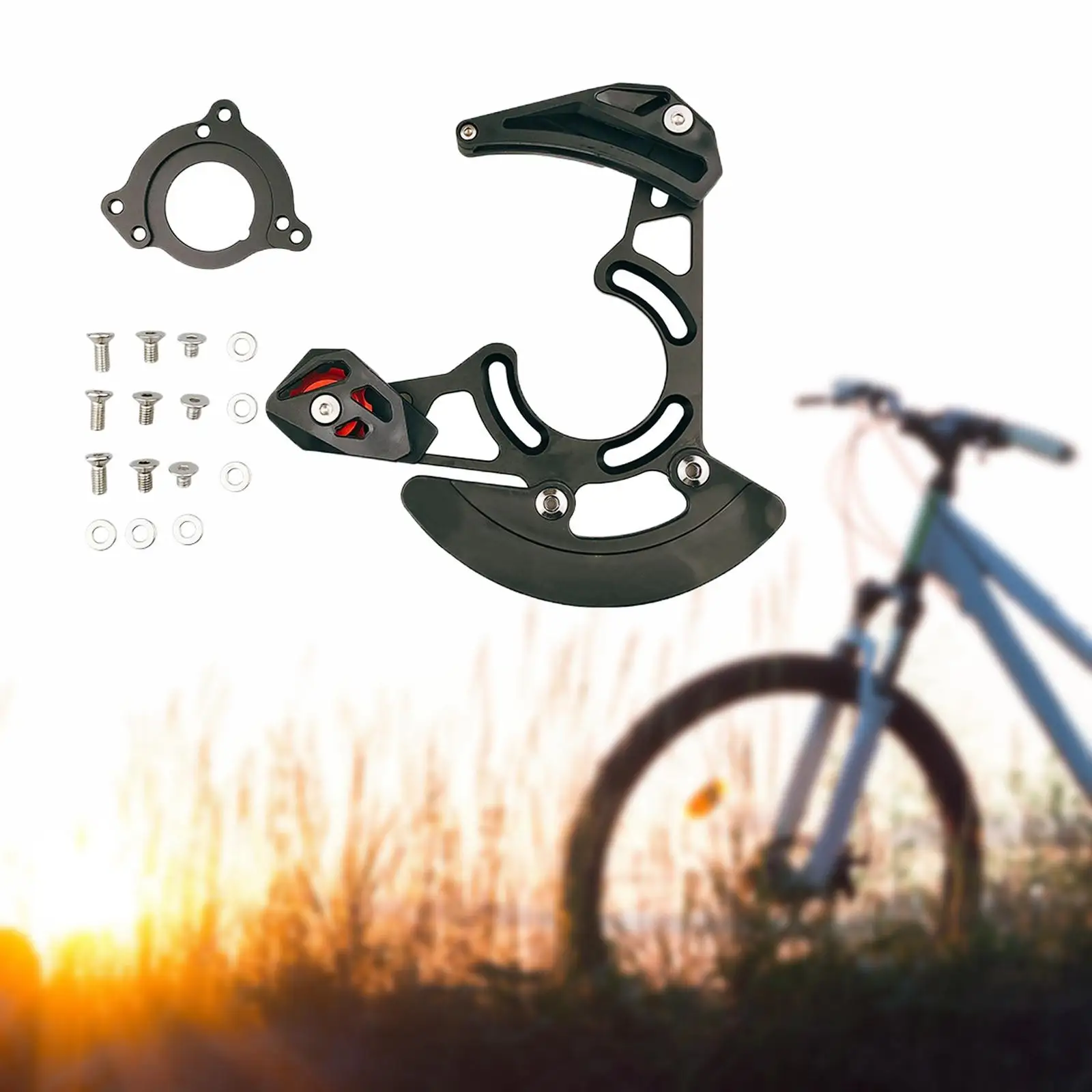 

Chain , 32T-38T Iscg03 Iscg05 BB Mount Single Deck Crankset High Strength ,Aluminum Alloy, for Bicycle Mountain Bike Road Bike